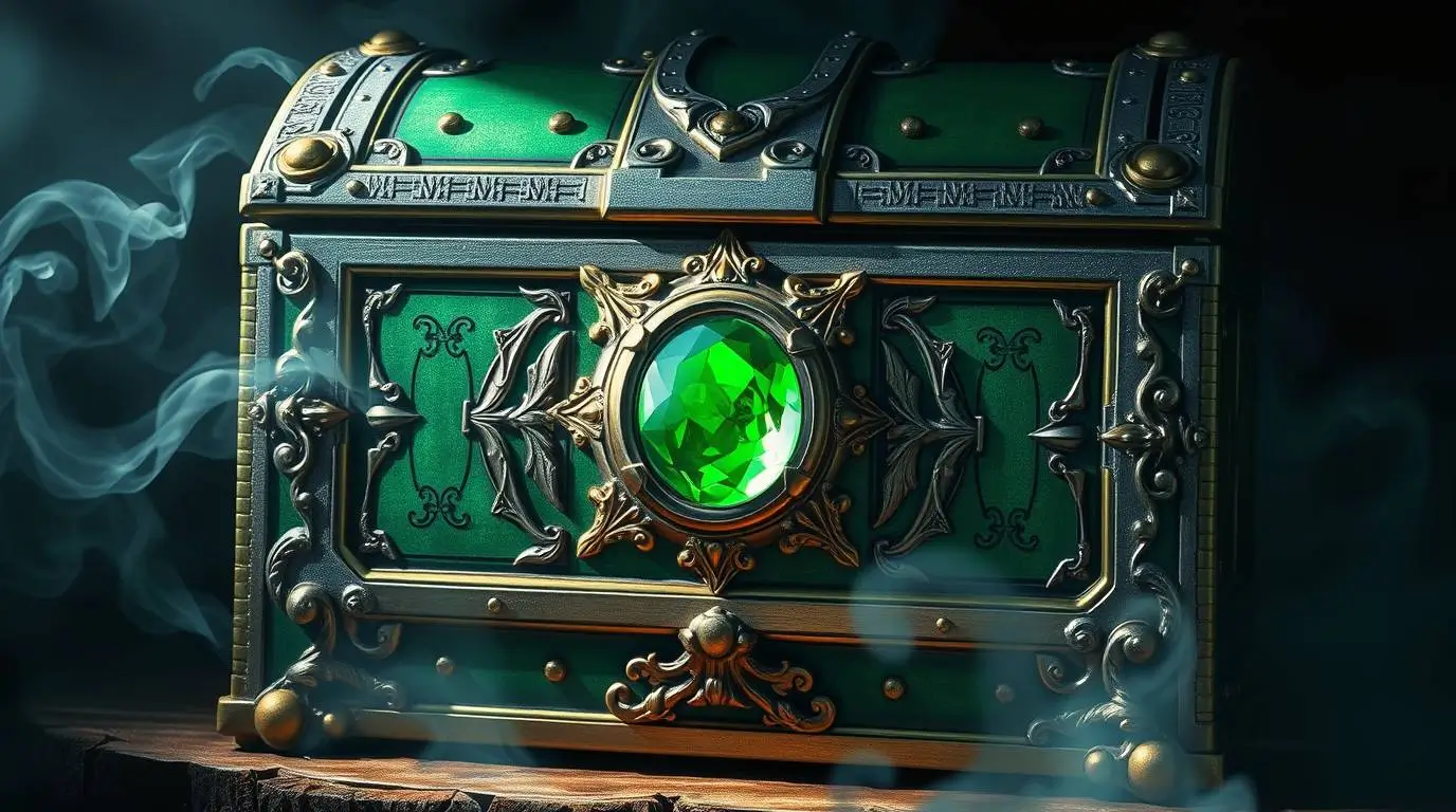 Ilustração para um cartaz de bónus da lootbox de prata do Vulkan Vegas